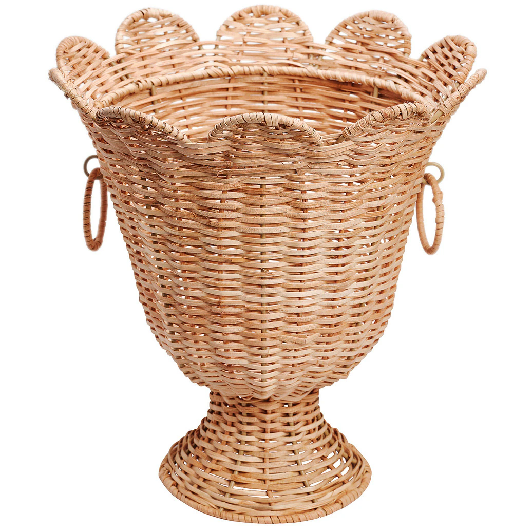 Pick a Poppy Scallop Vase Rotting Naturlig - Vaser Rattan Natural - R28303110AW25-446