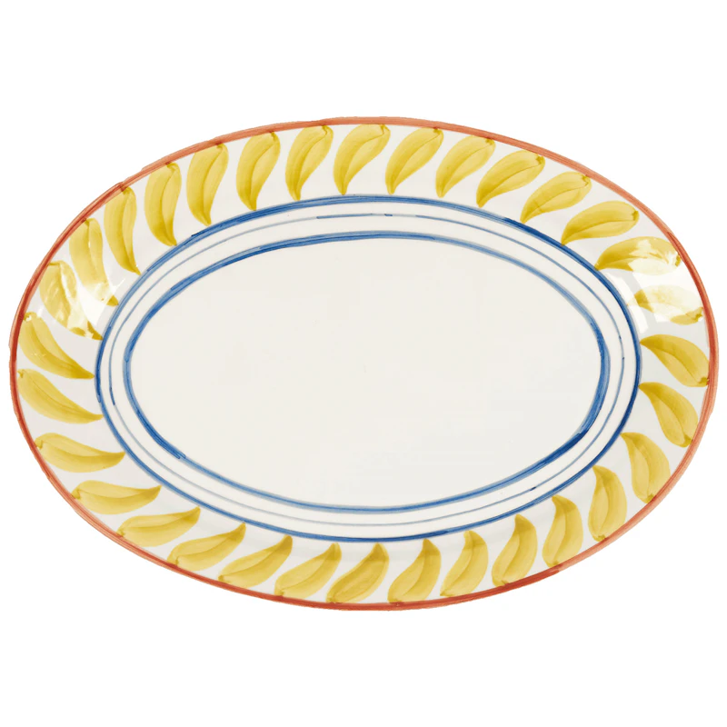 Swirl Serveringsfad 32 cm, Gult