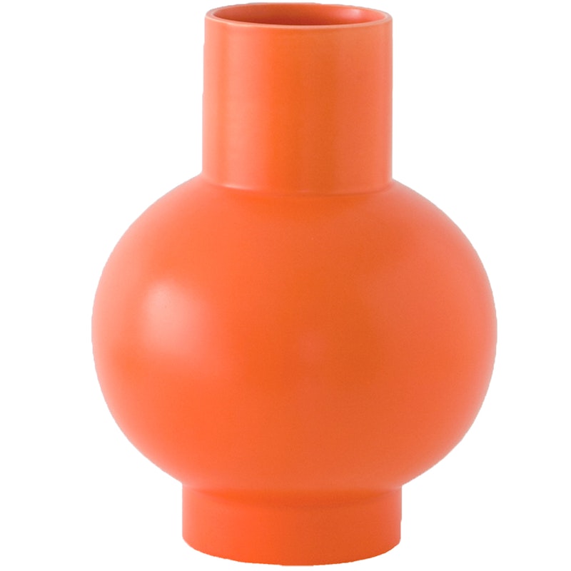 Strøm Vase 16 cm, Vibrant Orange
