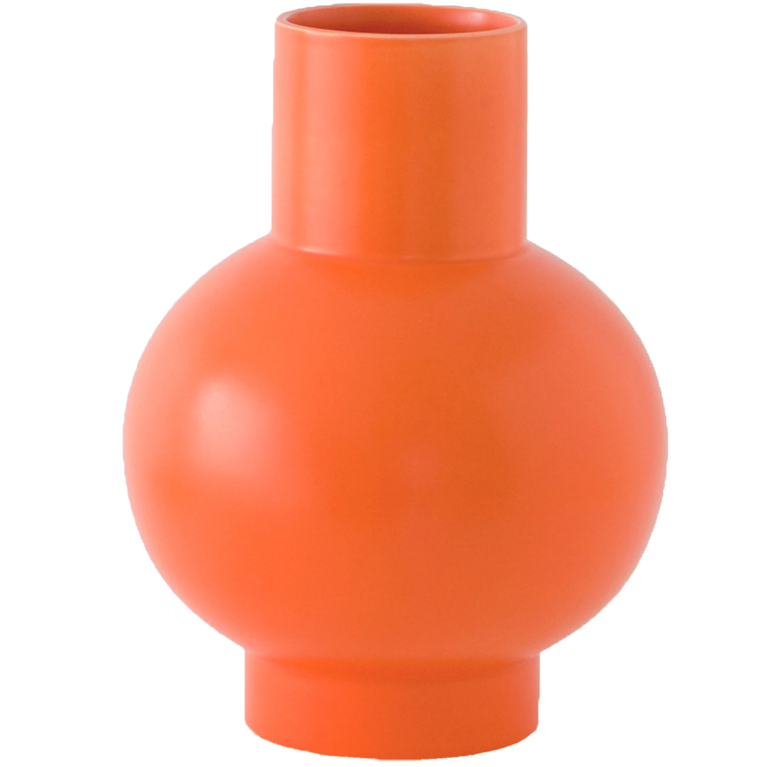 Raawii Str&oslash;m Vase 16 Cm - Vaser Earthenware Vibrant Orange - R1006