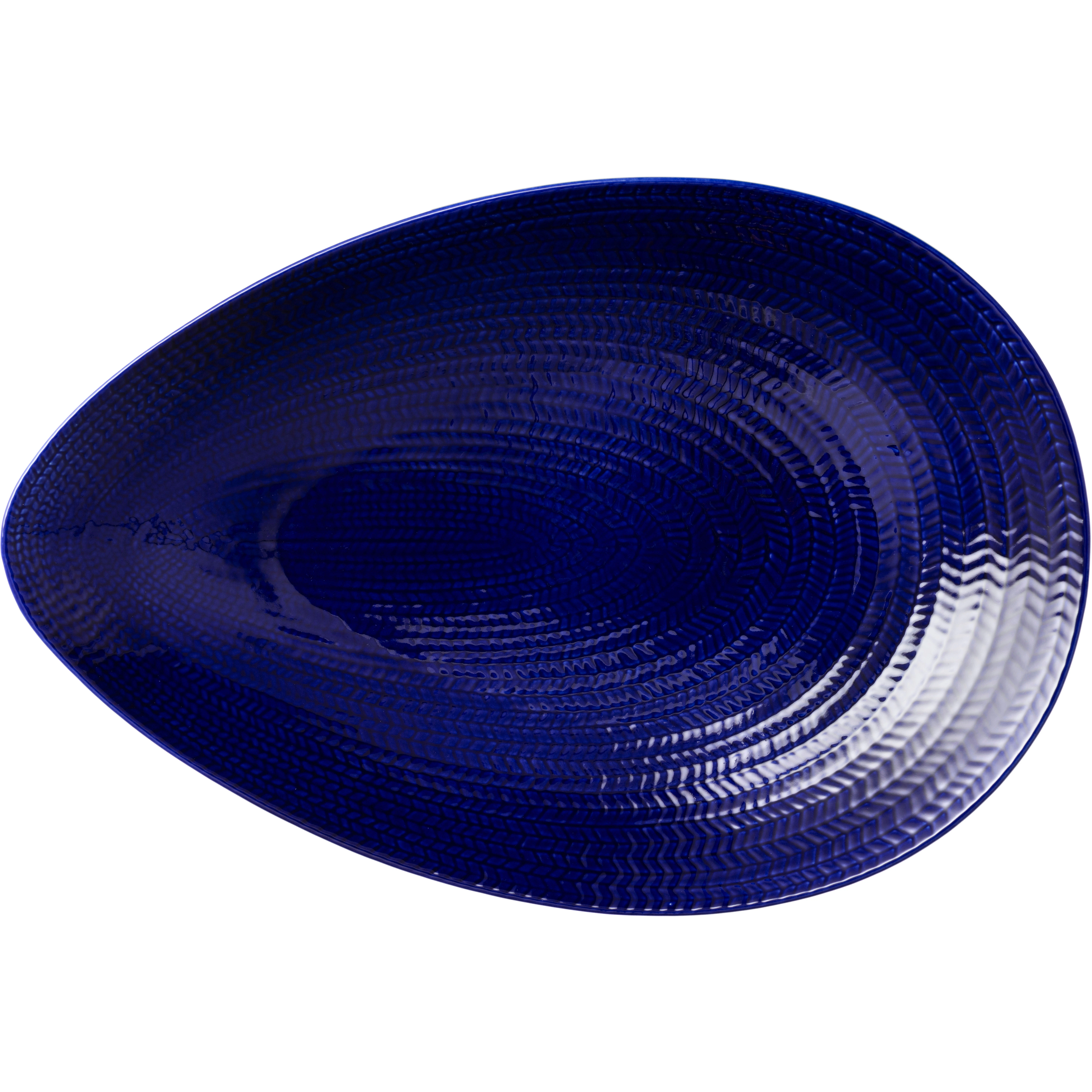 R&ouml;rstrand Eld Tallerken 24x35 Cm - Serveringsfad Feldspar Porcelain Bl&aring; - 1083994