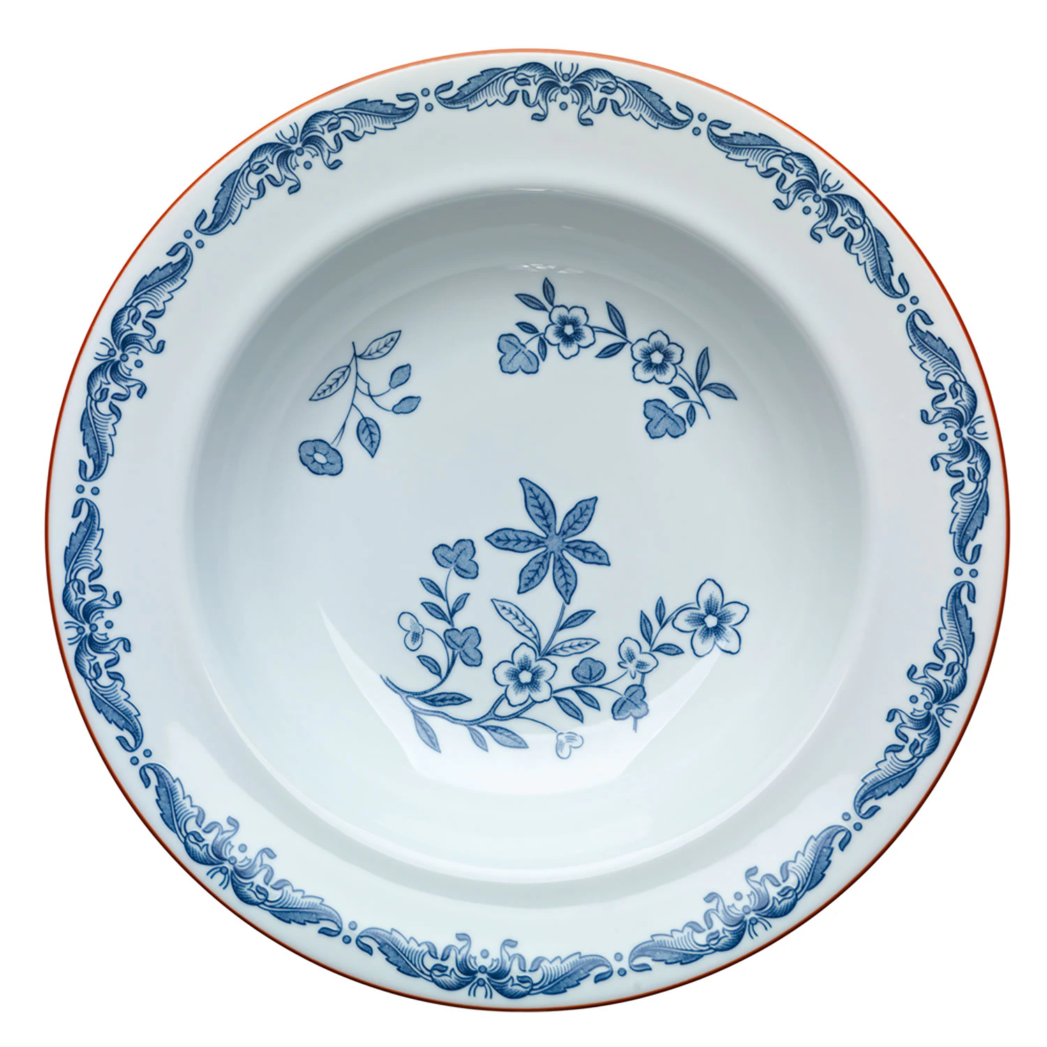 R&ouml;rstrand Ostindia Dyb Tallerken 24 Cm - Dybe tallerkner Porcel&aelig;n Bl&aring; - 1011689