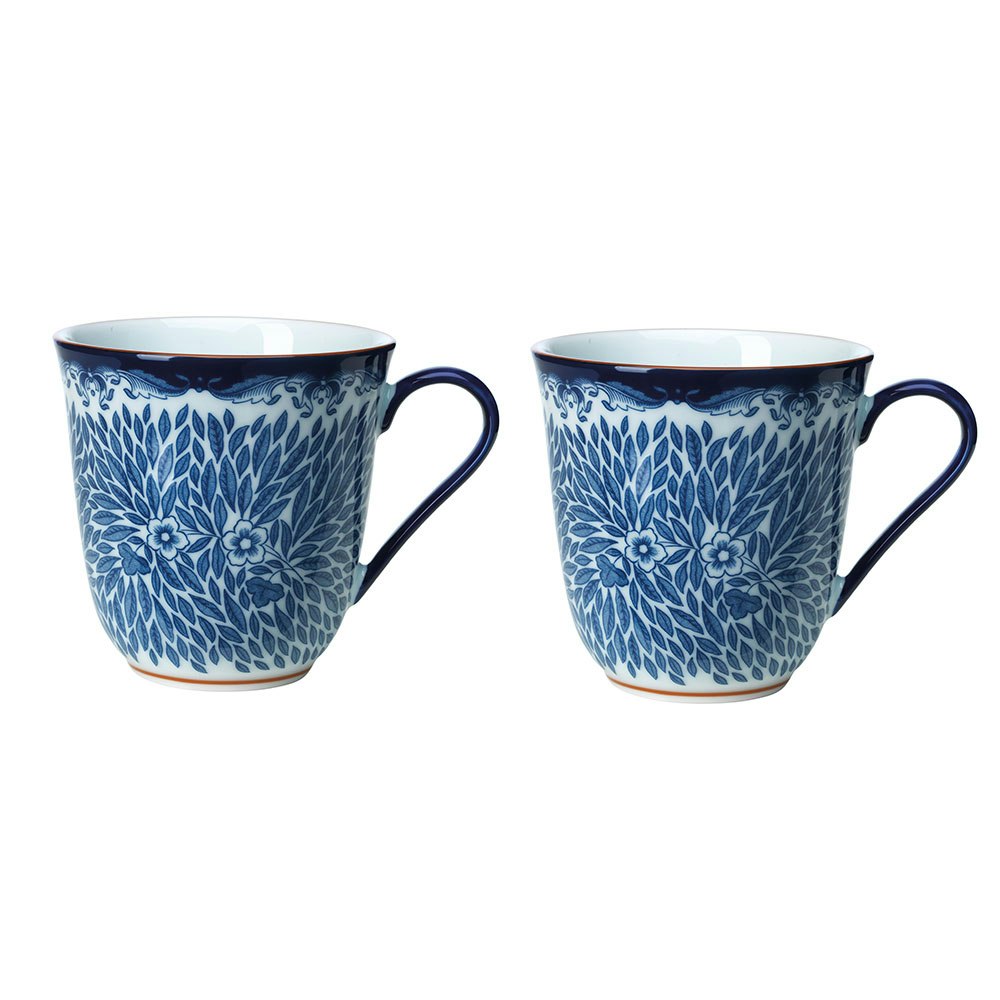 R&ouml;rstrand Ostindia Floris Krus 30 Cl 2-pak t - Kaffekopper Porcel&aelig;n Bl&aring; - 1012353