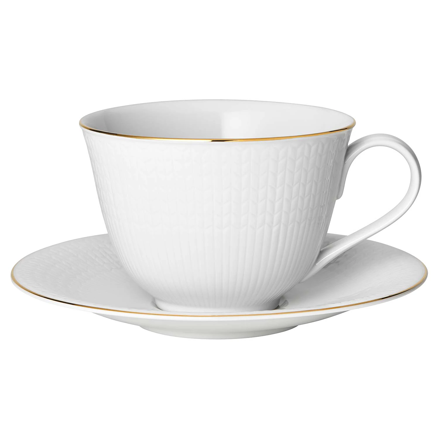 R&ouml;rstrand Swedish Grace Gala Tekop & Underkop 45 Cl - Tekopper Porcel&aelig;n Hvid - 1052170