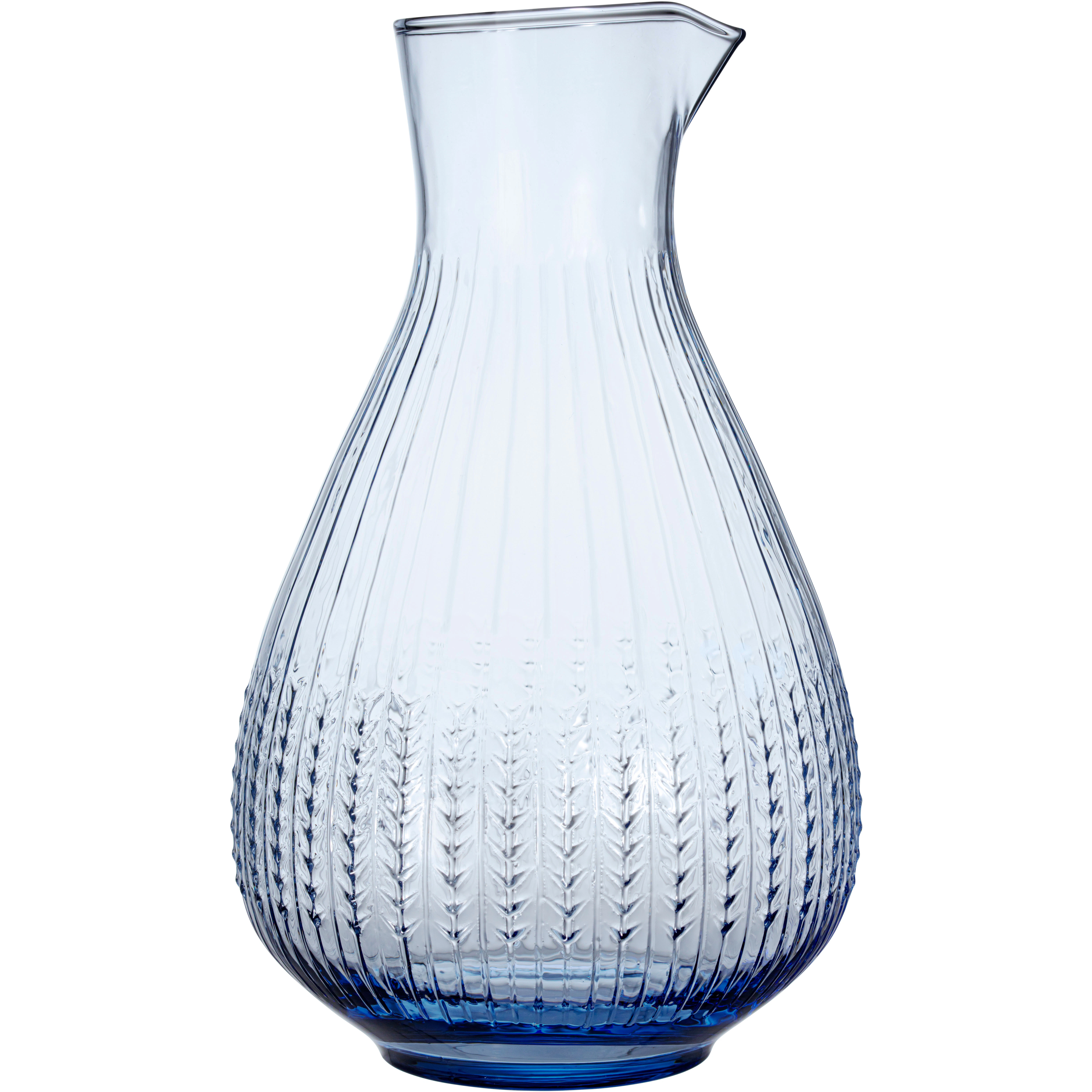 R&ouml;rstrand Swedish Grace Karaffel 100 Cl - Vandkarafler & Vandkander Mundbl&aelig;st Glas Bl&aring; - 1083579