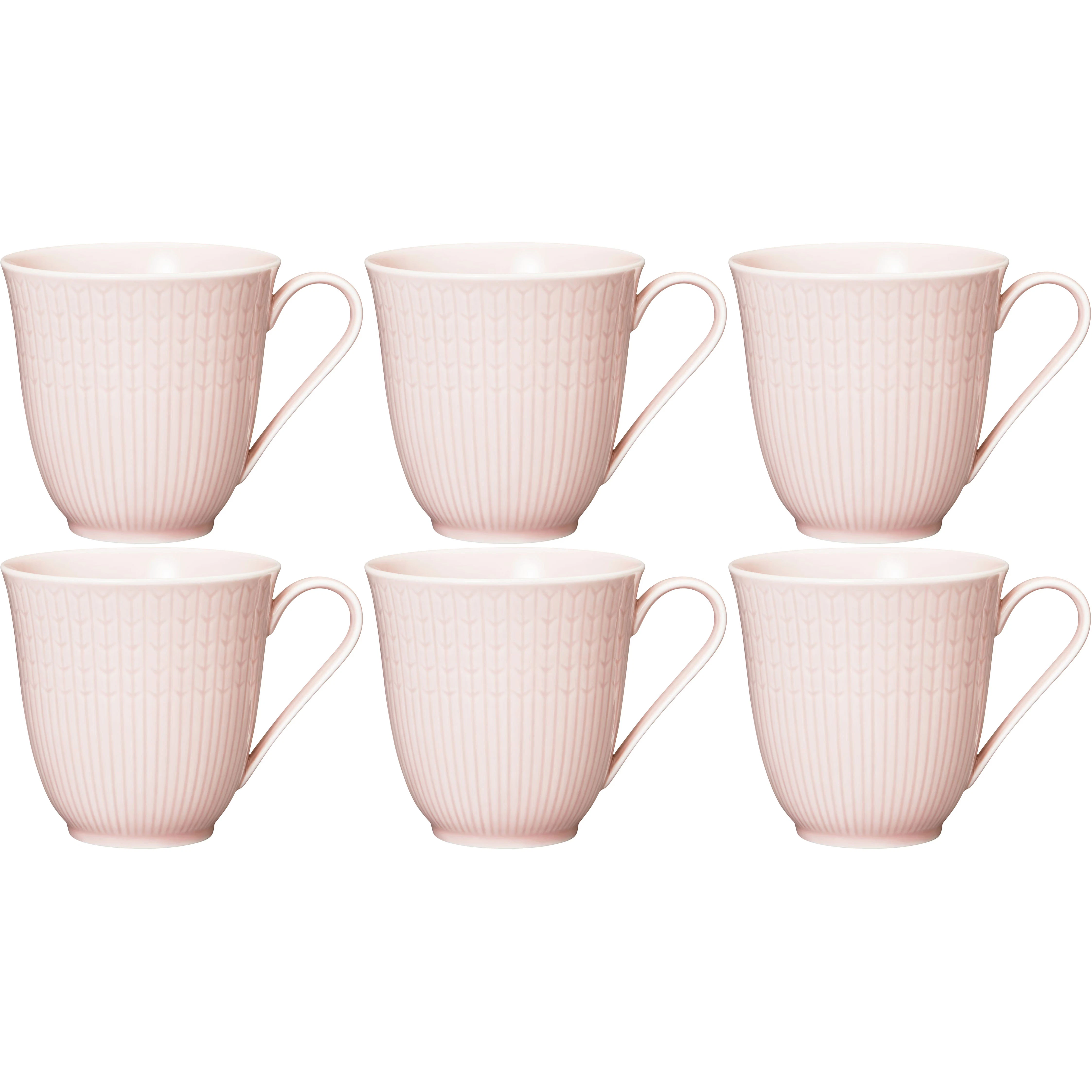 R&ouml;rstrand Swedish Grace Krus 30 Cl 6-pak Rose (Pink) - Kaffekopper Porcel&aelig;n Rose (Pink) - 1012232, 6-PACK