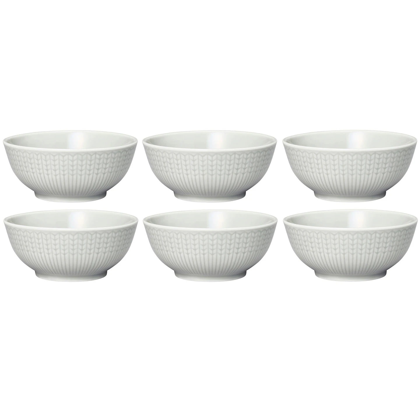 R&ouml;rstrand Swedish Grace Sk&aring;l 30 Cl 6-pak (Light Grey) - Serveringssk&aring;le Porcel&aelig;n Fog - 1062128, 6-PACK