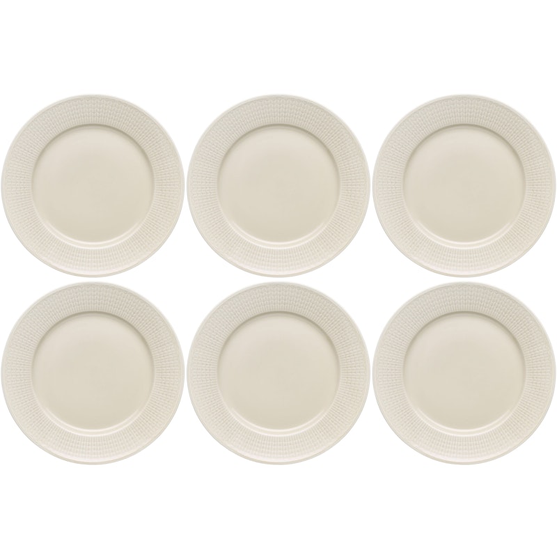 Swedish Grace Tallerken 27 cm 6-pak, Oat (Beige)