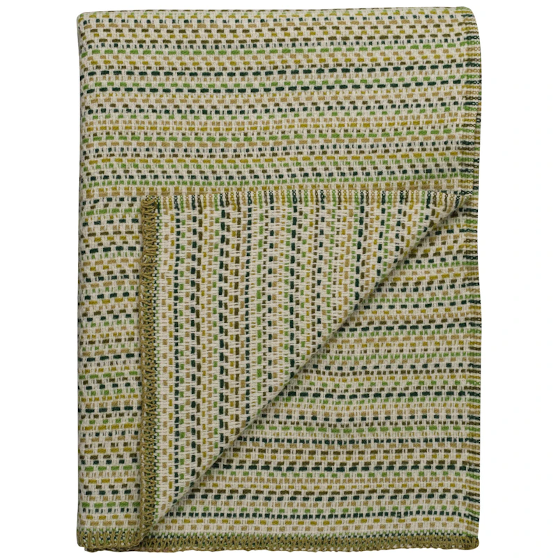 Juli Plaid Uld 150x200 cm, Grøn