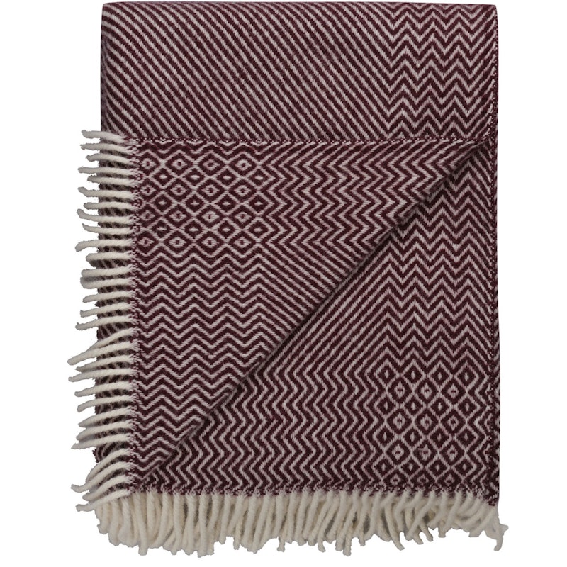 Kattefot Plaid 150x220 cm, Burgundy