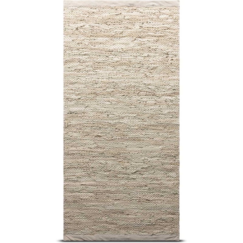 Leather Tæppe Med Kant 65x135, Beige