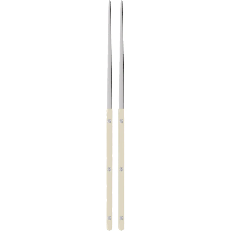 Bistrot Solid Spisepinde 2-pak, Ivory