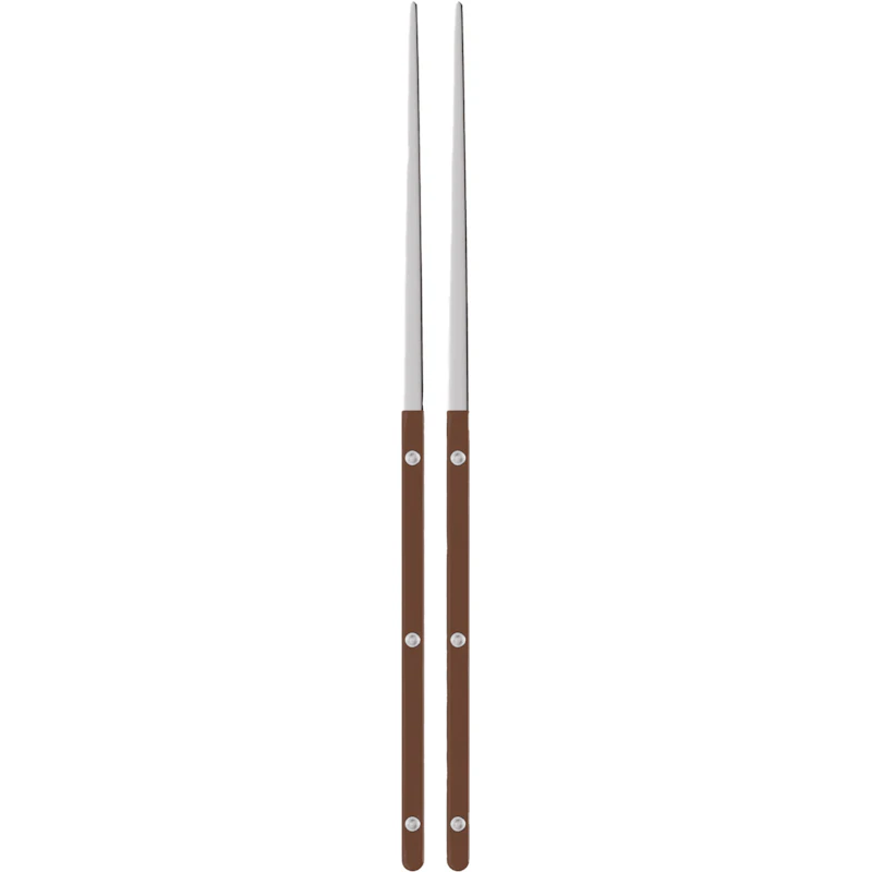 Bistrot Solid Spisepinde 2-pak, Chocolate