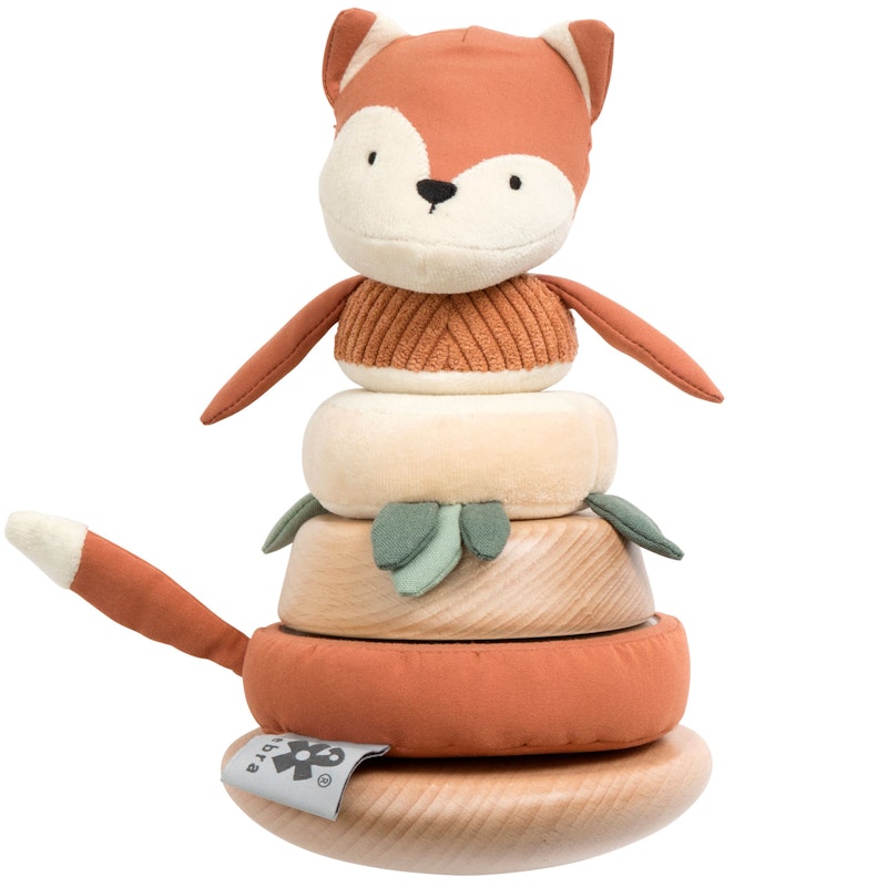 Sparky The Fox Stacking & Tilting Aktivitetslegetøj 2-i-1, Fox Tail Red