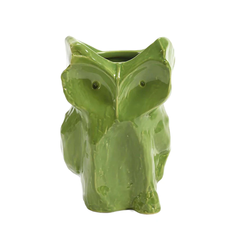 After Midnight Owl vase M, Green
