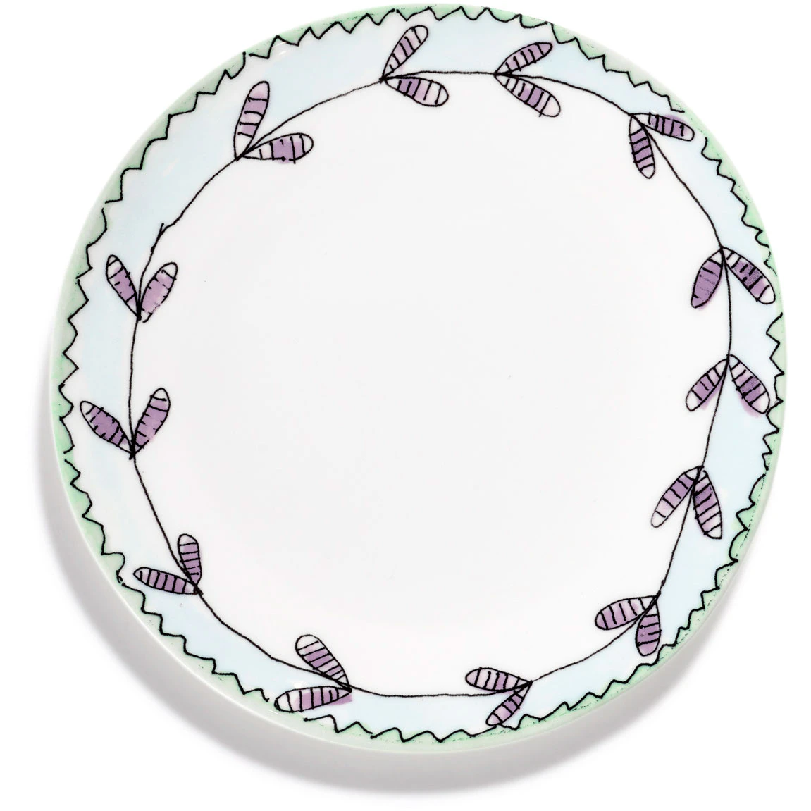 Serax Blossom Milk Desserttallerken - Asietter Benporcel&aelig;n Bl&aring; - B9223101-403