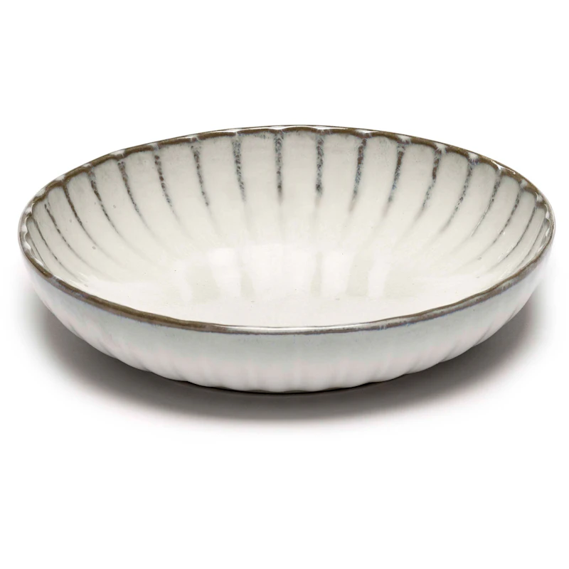 Inku Deep Plate Small, White