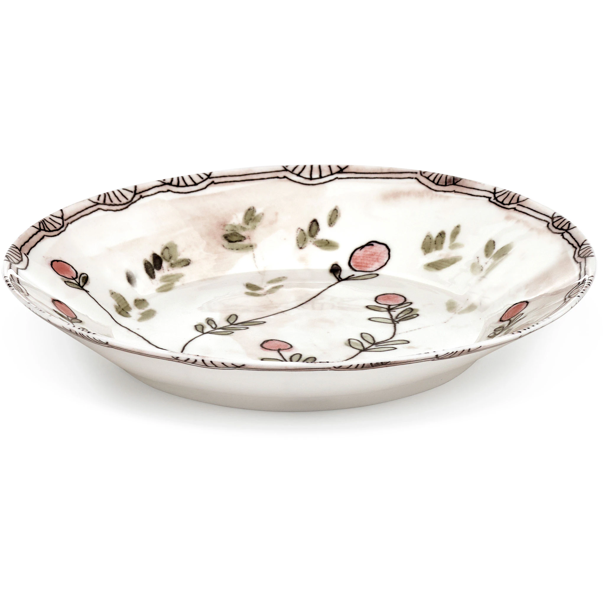 Serax Mirtillo Nude Dyb Tallerken M - Dybe tallerkner Benporcel&aelig;n Rosa - B9223113-414