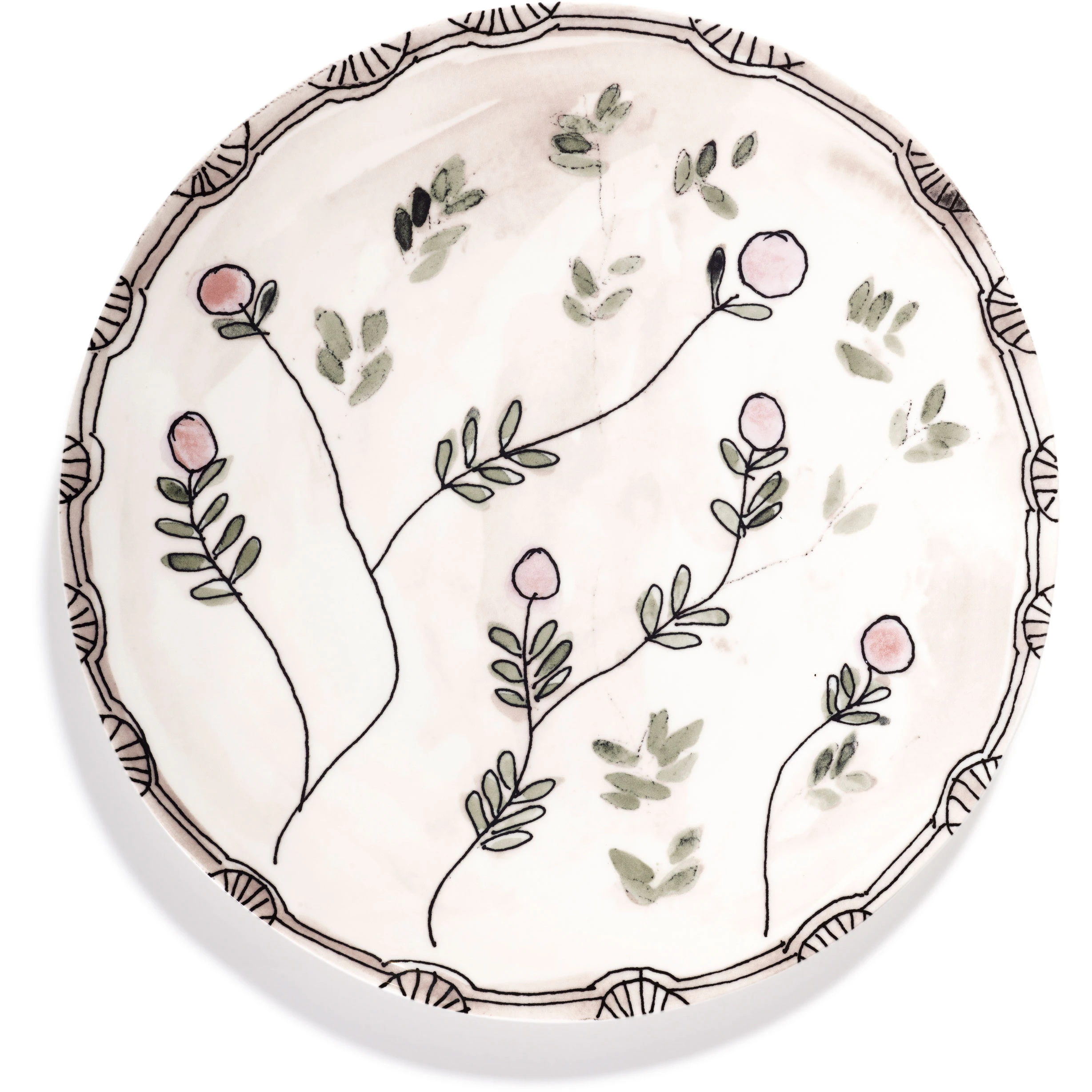 Serax Mirtillo Nude Serveringsfad L - Serveringsfad Benporcel&aelig;n Rosa - B9223106-414