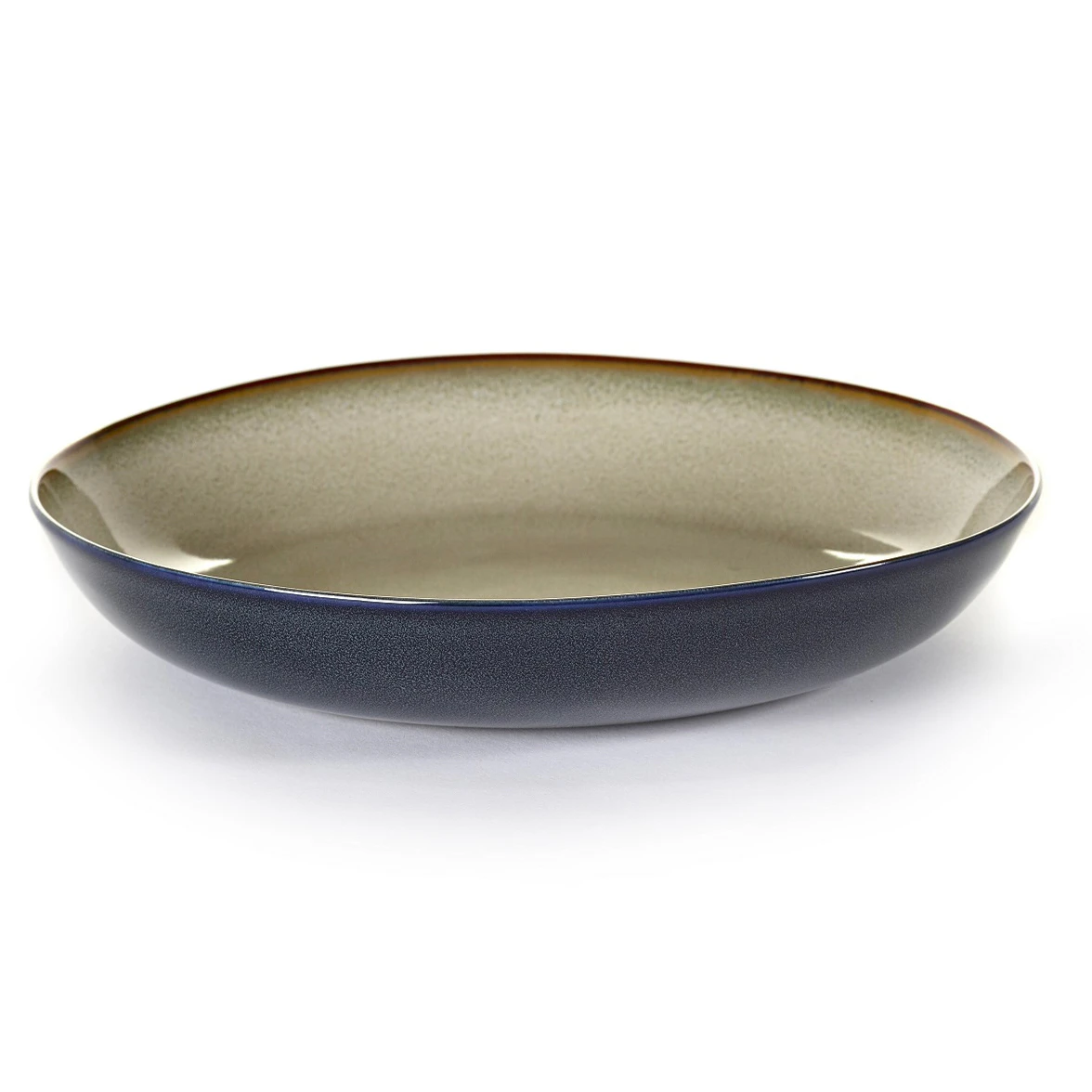 Serax Pastatallerken D23 H4 Misty Grey/dark Blue - Pastatallerkner Stent&oslash;j M&oslash;rkebl&aring; - B5116181