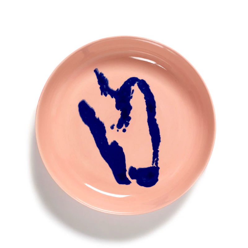 Feast Deep Plate 22 cm, Pink / Blue