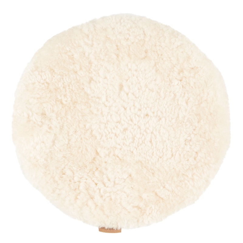 Jill Stolehynde Rund Ø38 cm Vatteret, Creme