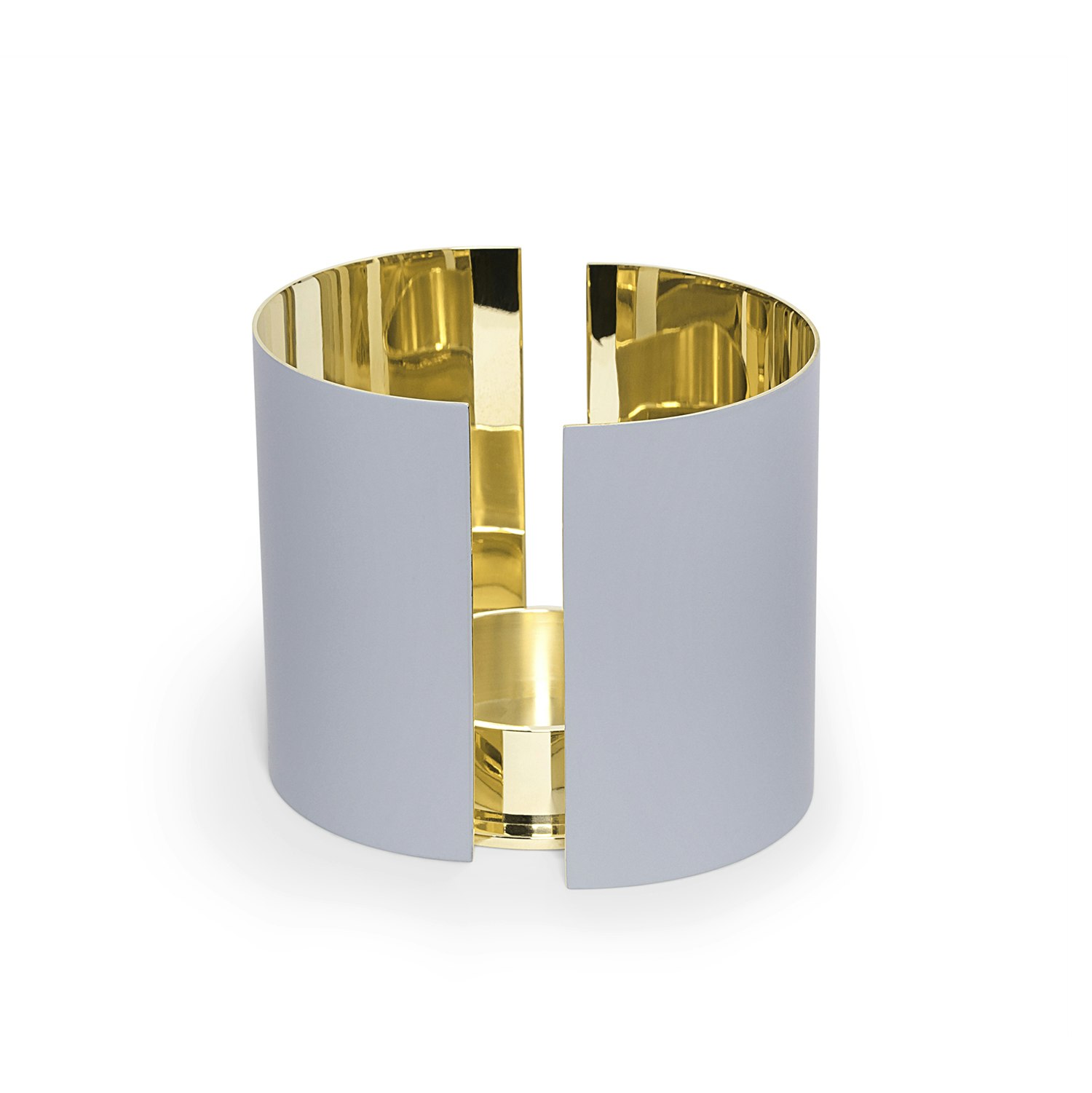 Skultuna Fyrfadsstage Infinity L - Fyrfadsstager Poleret Messing Lysegr&aring; - 616-LG