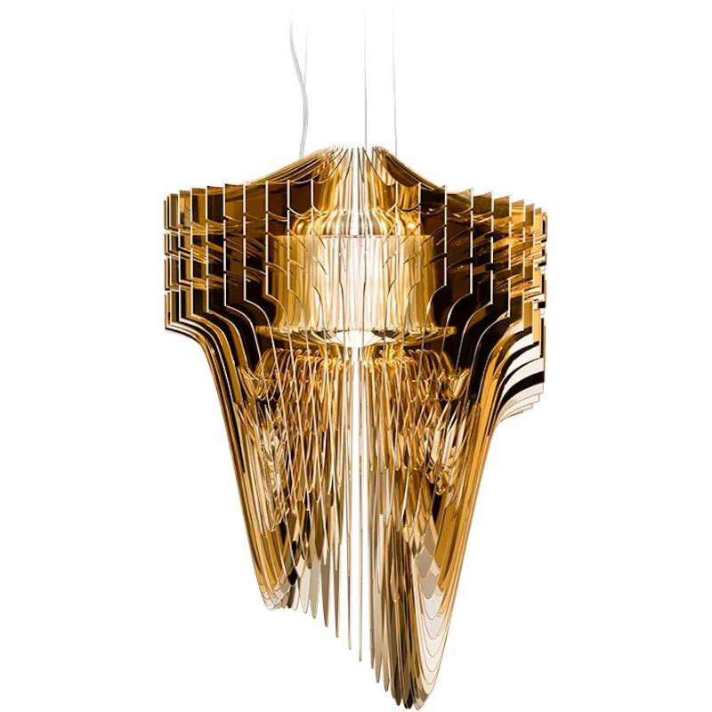 Aria Lysekrone 90 cm, Guld