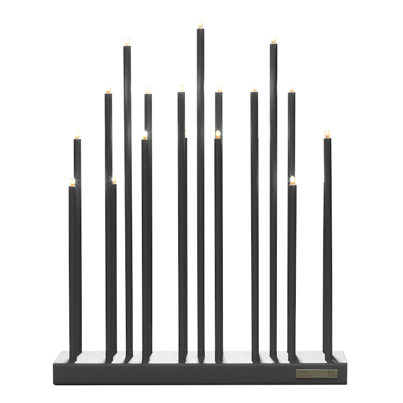 Elflugan Grande Adventslysestage, Antracitgrå