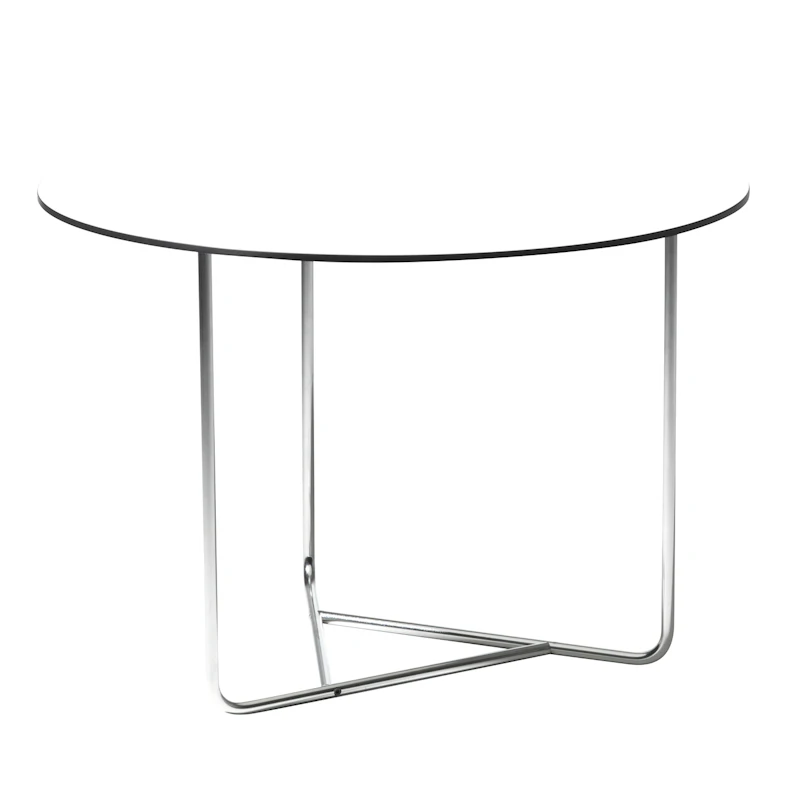 Tellus Bord 64cm, Hvid/Krom