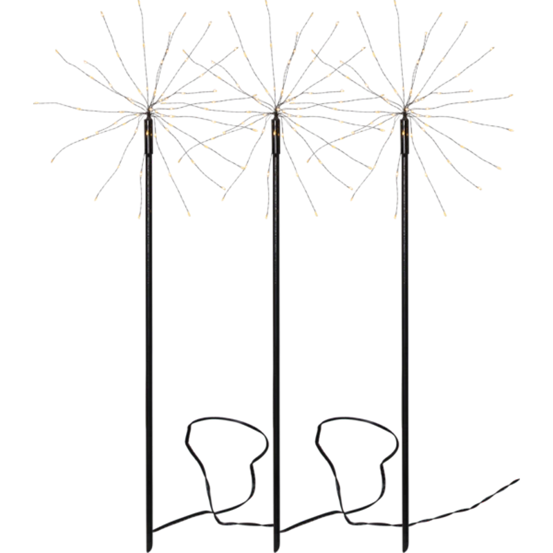 Firework Udendørslampe, 3-pak
