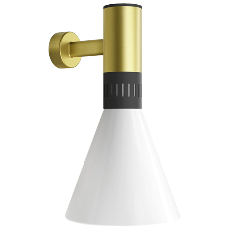 Cono Væglampe Ø25, Satin Gold