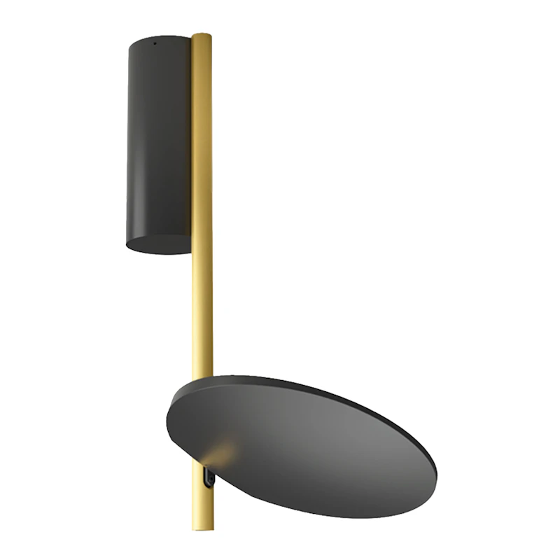 Kimia Loftslampe, Sort / Satin Gold