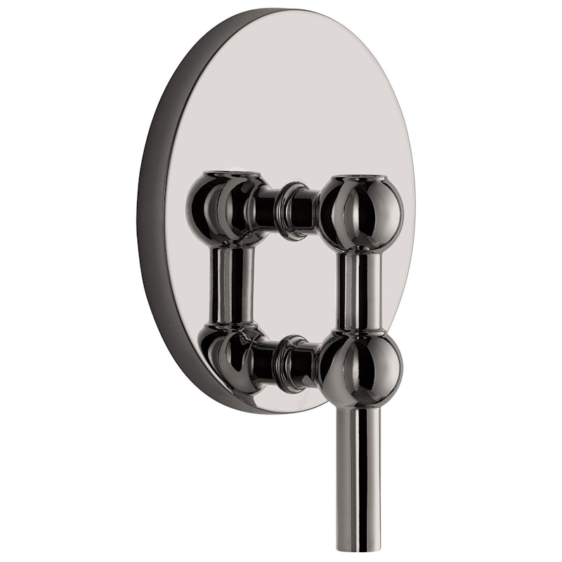 Wall Candle Holder, Black Chrome