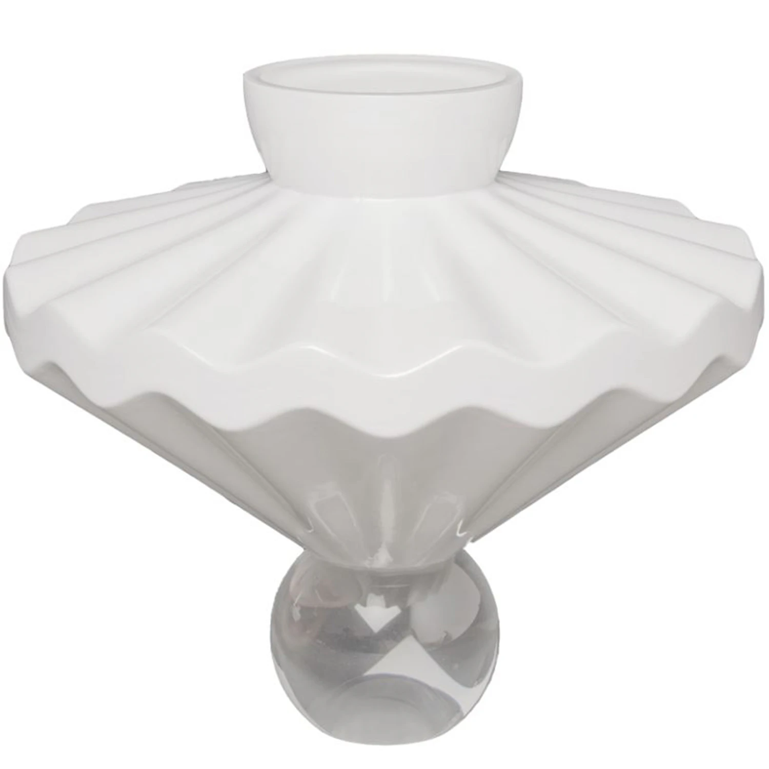 Stori Ballerina Vase 30 Cm - Vaser Mundbl&aelig;st Glas Milky - BA-02-106