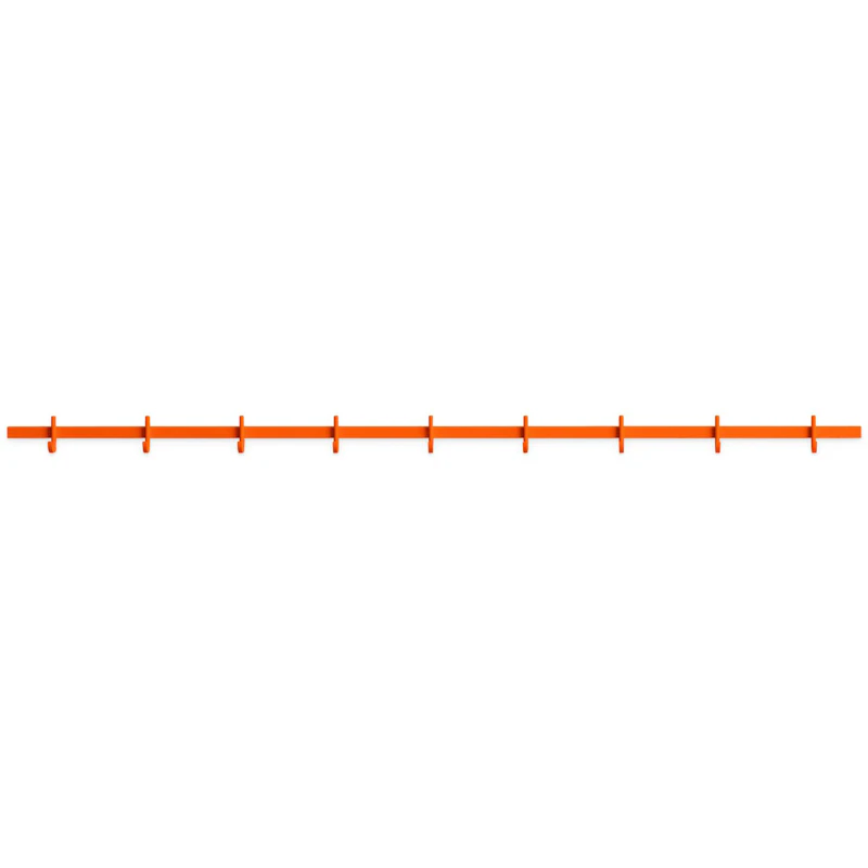 Relief Knagerække 123 cm, Orange