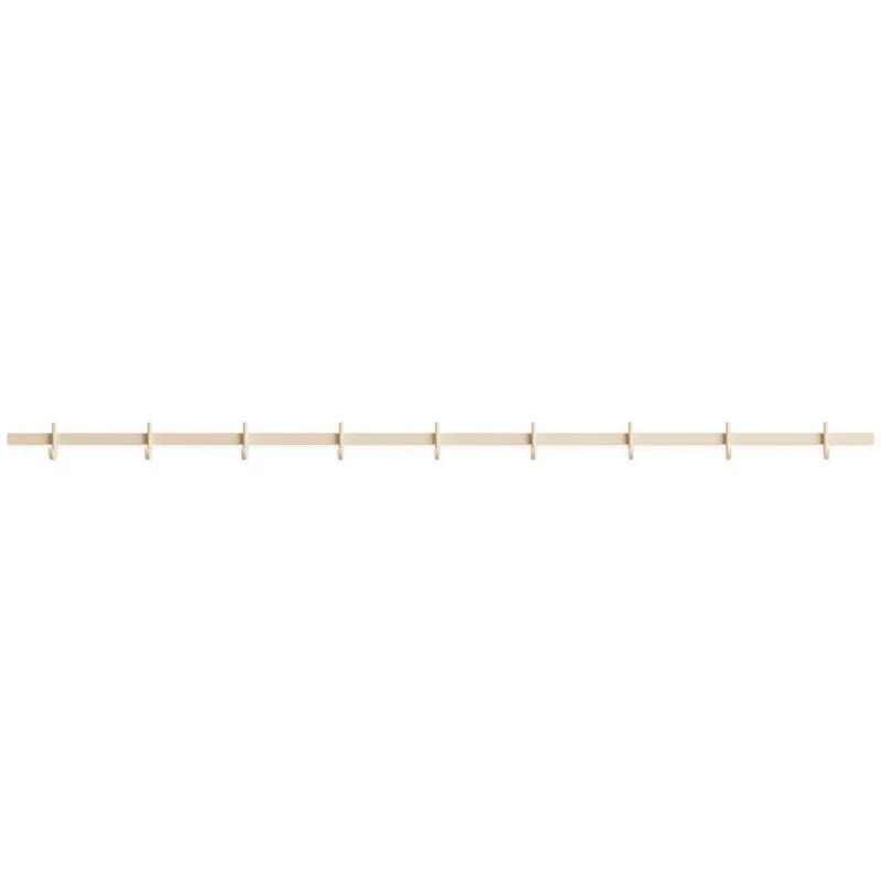 Relief Knagerække 123 cm, Askefarvet