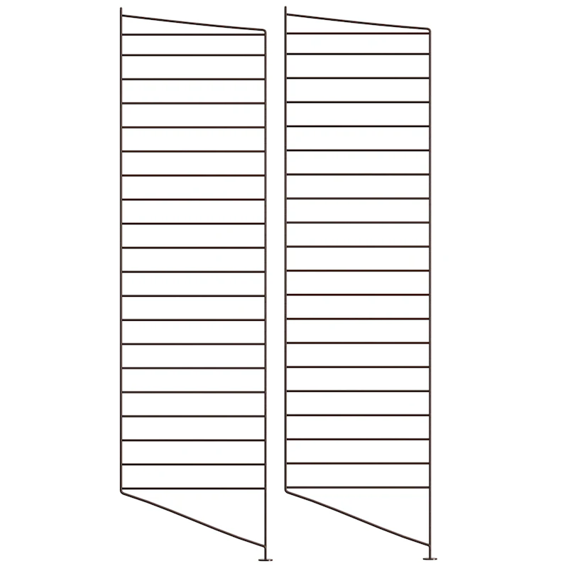 String Gavle Gulv 30x115 cm 2-pak, Mørkebrune