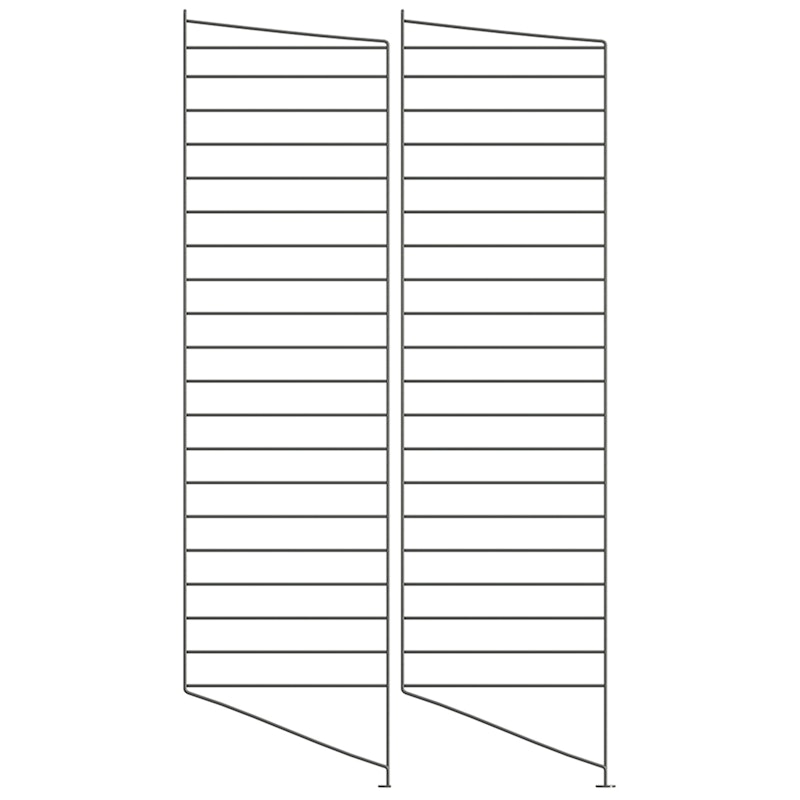 String Gavle Gulv 30x115 cm 2-pak, Mørkegrå