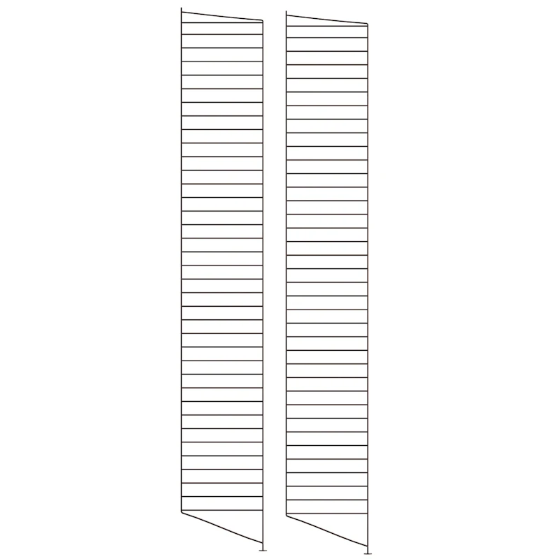 String Gavle Gulv 30x200 cm 2-pak, Mørkebrune