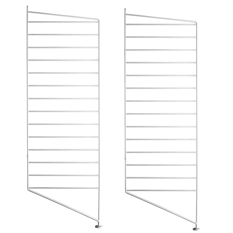 String Gavle Gulv 30x85 cm 2-pak, Hvide