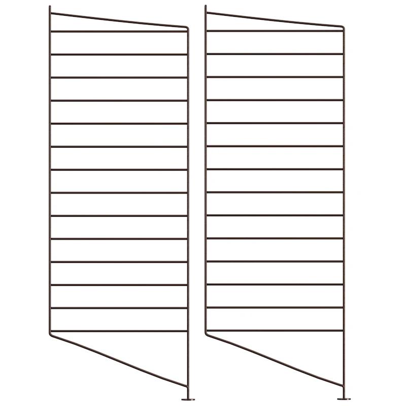 String Gavle Gulv 30x85 cm 2-pak, Mørkebrune