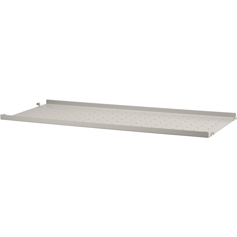 String Hylde med Lav Kant Metal 30x78 cm, Beige