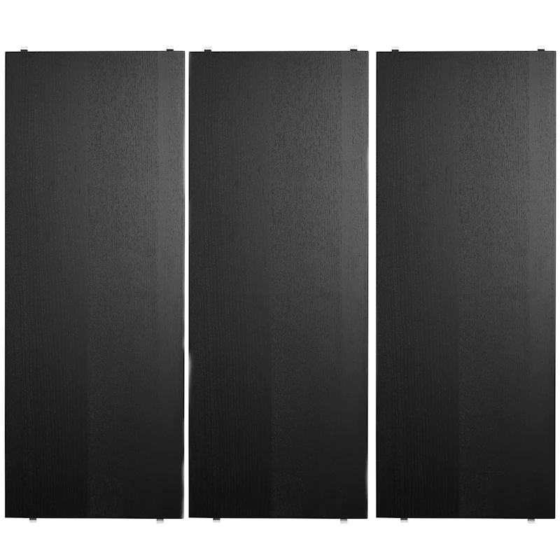 String Hylder 3-pak 58x30 cm, Sorte Ask