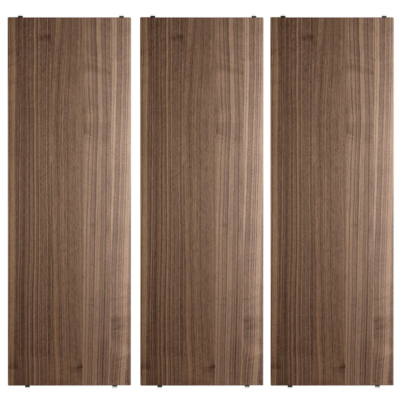 String Hylder 3-pak 78x30 cm, Valnød