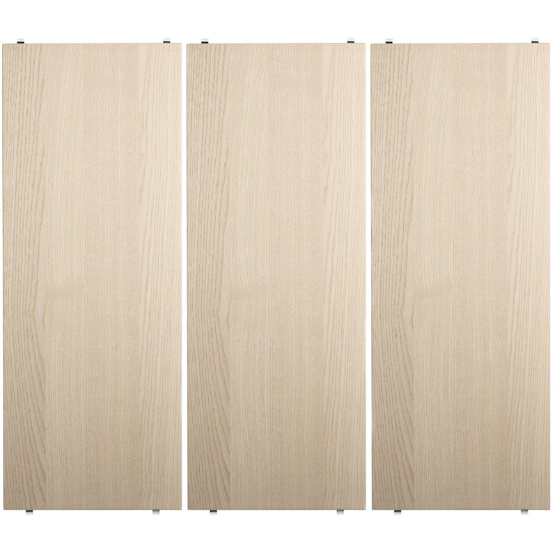 String Hylder 3-pak 78x20 cm, Askefarvede