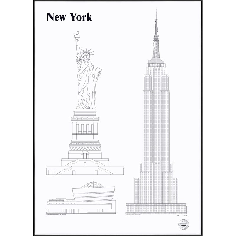 New York Landmarks Plakat