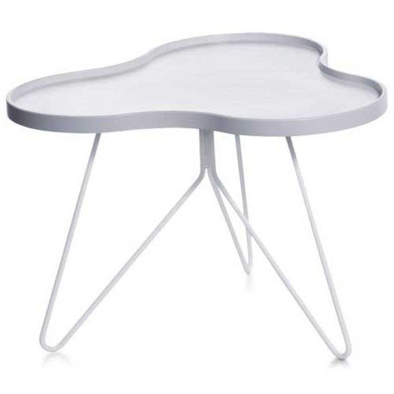 Flower Mono Bord 66x62cm, Hvid