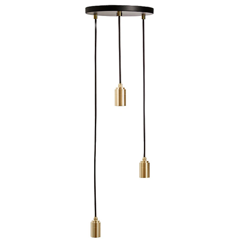 Triple Pendant, Brass