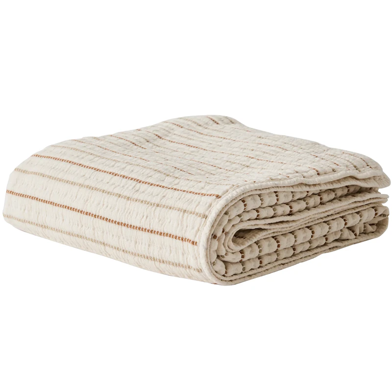 Lola Sengetæppe 140x200 cm, Beige/Brunt